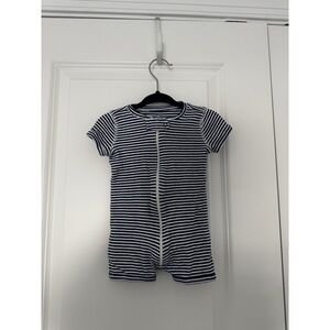 Primary Short Sleeve Striped Romper Size 3-6mo